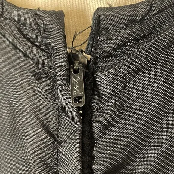 Jeunesse NY S VTG 10 Black Dress Set 1950s Day Suit Bow Volup Satin Shawl Collar - Picture 8 of 13